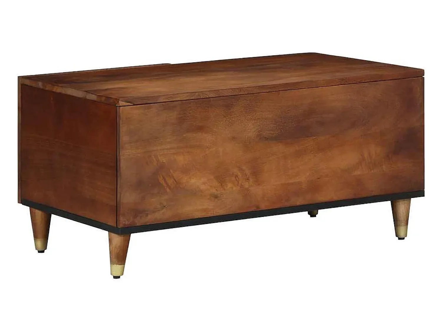 Mesa De Centro* Mesa de centro | Mesa de apoio | Mesa de café mel 80x50x40 cm Castanho