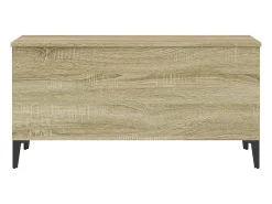 New Mesa de centro | Mesa de apoio 90x44.5x45 cm derivados madeira carvalho sonoma Castanho
