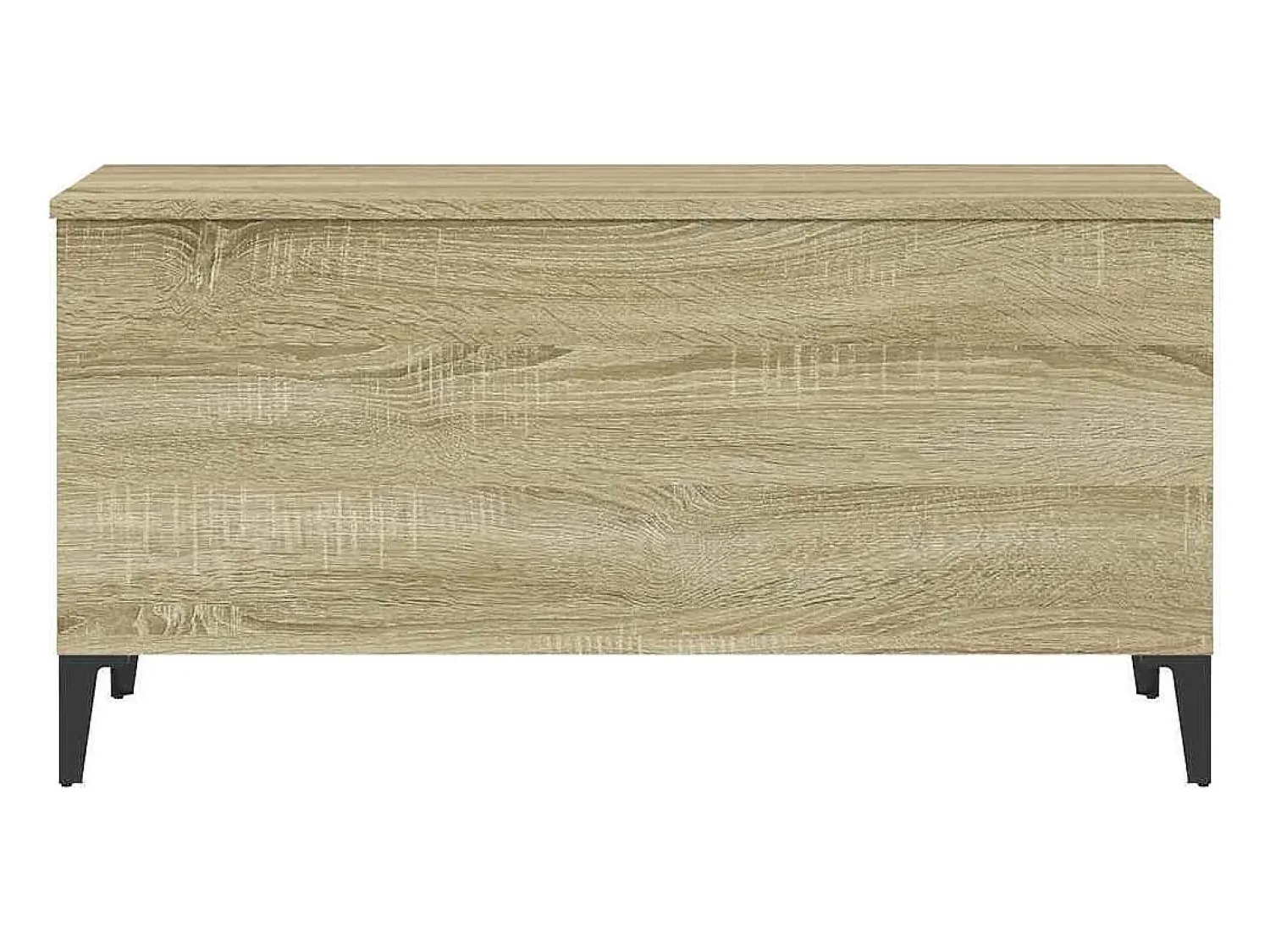 New Mesa de centro | Mesa de apoio 90x44.5x45 cm derivados madeira carvalho sonoma Castanho