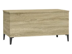 New Mesa de centro | Mesa de apoio 90x44.5x45 cm derivados madeira carvalho sonoma Castanho