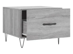 Clearance Mesa de centro | Mesa de apoio 50x50x40 cm derivados madeira sonoma cinza Cinzento