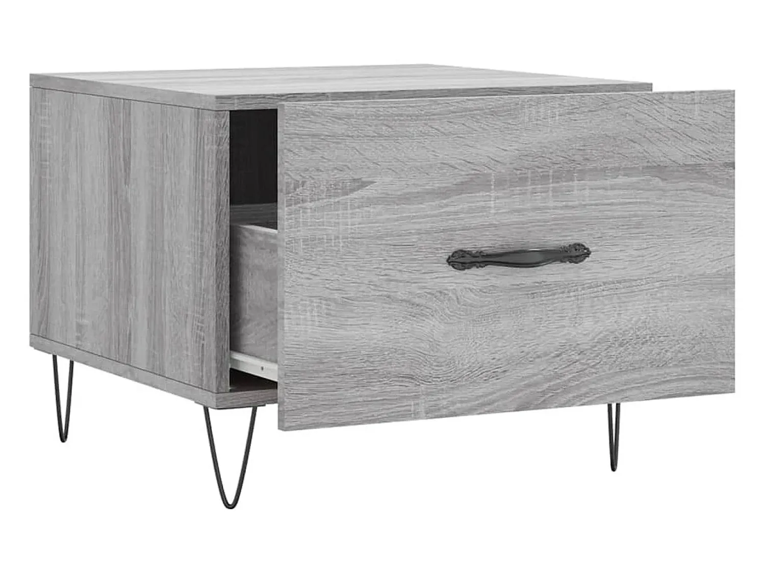Clearance Mesa de centro | Mesa de apoio 50x50x40 cm derivados madeira sonoma cinza Cinzento