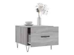 Clearance Mesa de centro | Mesa de apoio 50x50x40 cm derivados madeira sonoma cinza Cinzento