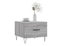 Clearance Mesa de centro | Mesa de apoio 50x50x40 cm derivados madeira sonoma cinza Cinzento