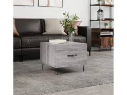 Clearance Mesa de centro | Mesa de apoio 50x50x40 cm derivados madeira sonoma cinza Cinzento