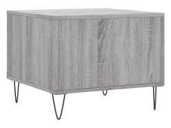 Clearance Mesa de centro | Mesa de apoio 50x50x40 cm derivados madeira sonoma cinza Cinzento