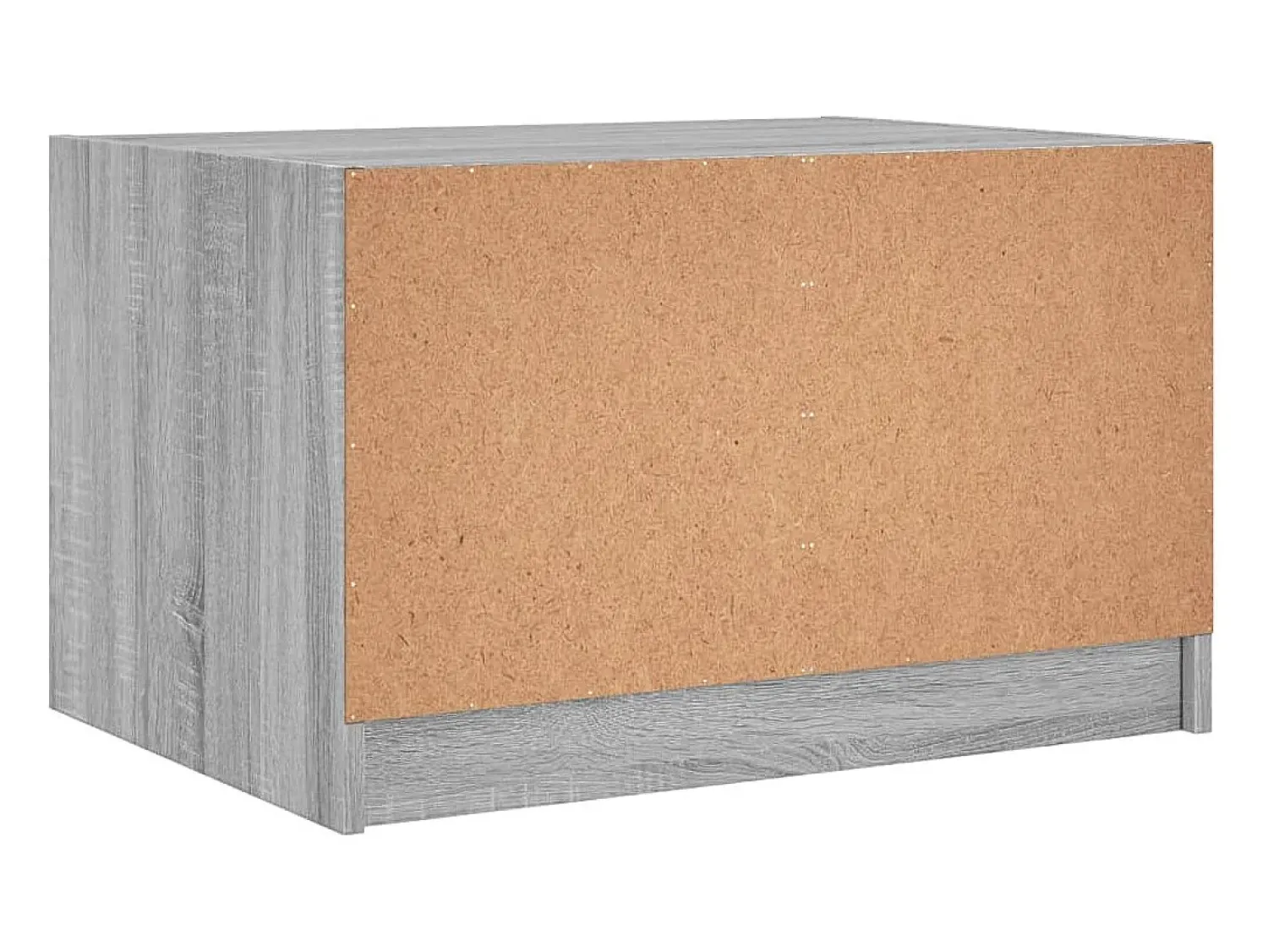 Online Mesa de centro | Mesa de apoio c/ portas de vidro 68x50x42 cm cinza sonoma Cinzento