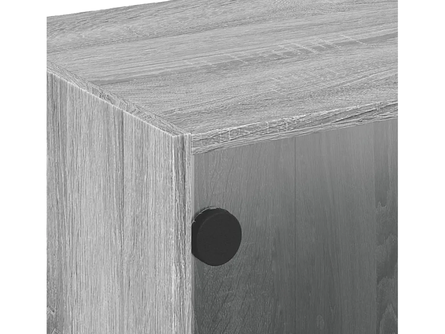 Online Mesa de centro | Mesa de apoio c/ portas de vidro 68x50x42 cm cinza sonoma Cinzento