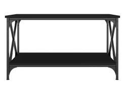 Mesa de centro | Mesa de apoio 80x50x45 cm derivados de madeira/ferro^ Mesa De Centro