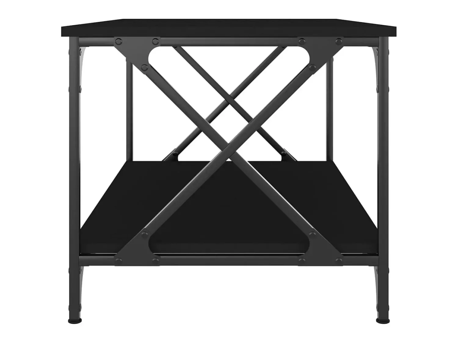 Mesa de centro | Mesa de apoio 80x50x45 cm derivados de madeira/ferro^ Mesa De Centro