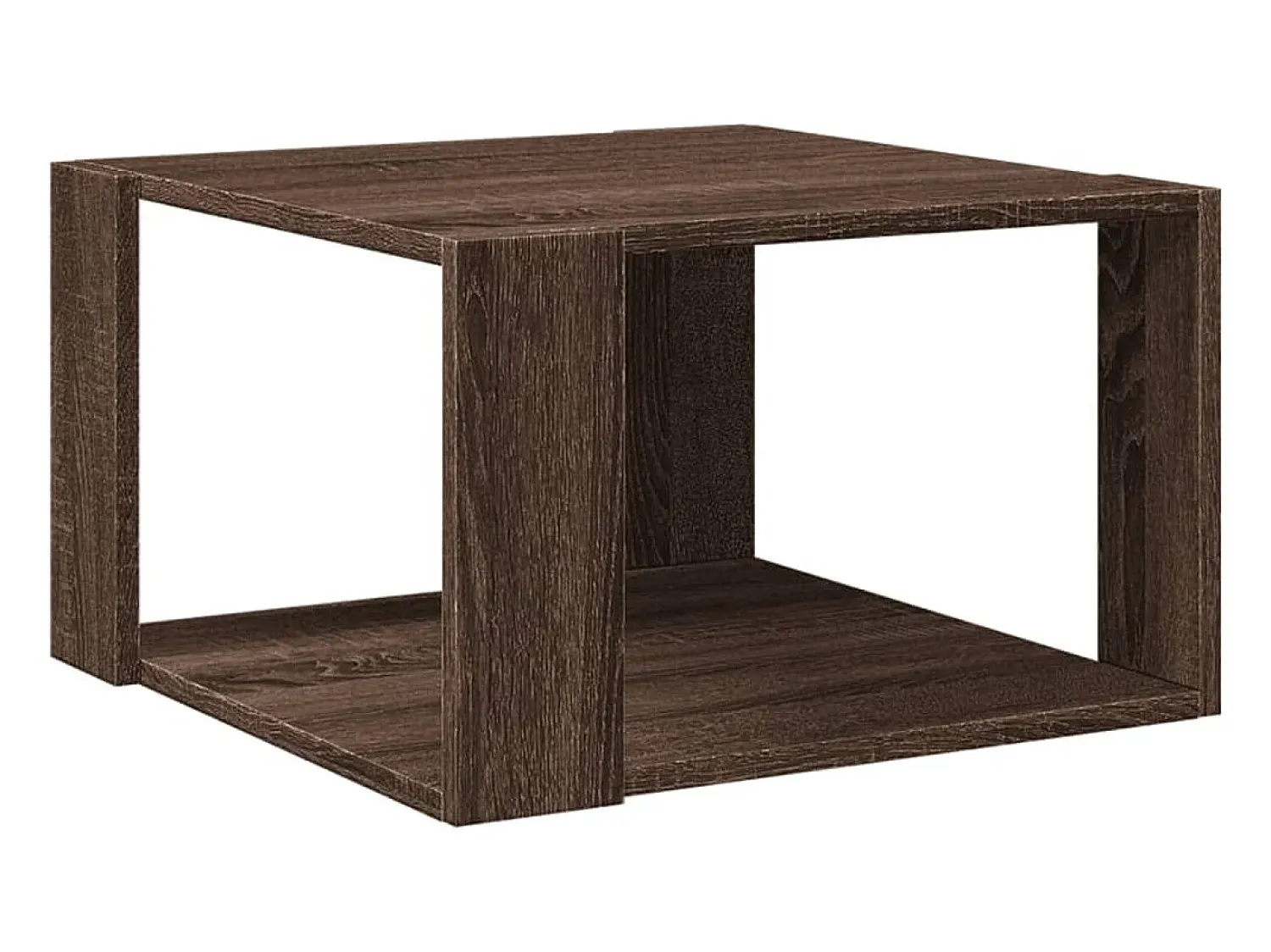 Mesa de centro | Mesa de apoio 51.5x51.5x30 cm deriv. madeira carvalho^ Mesa De Centro