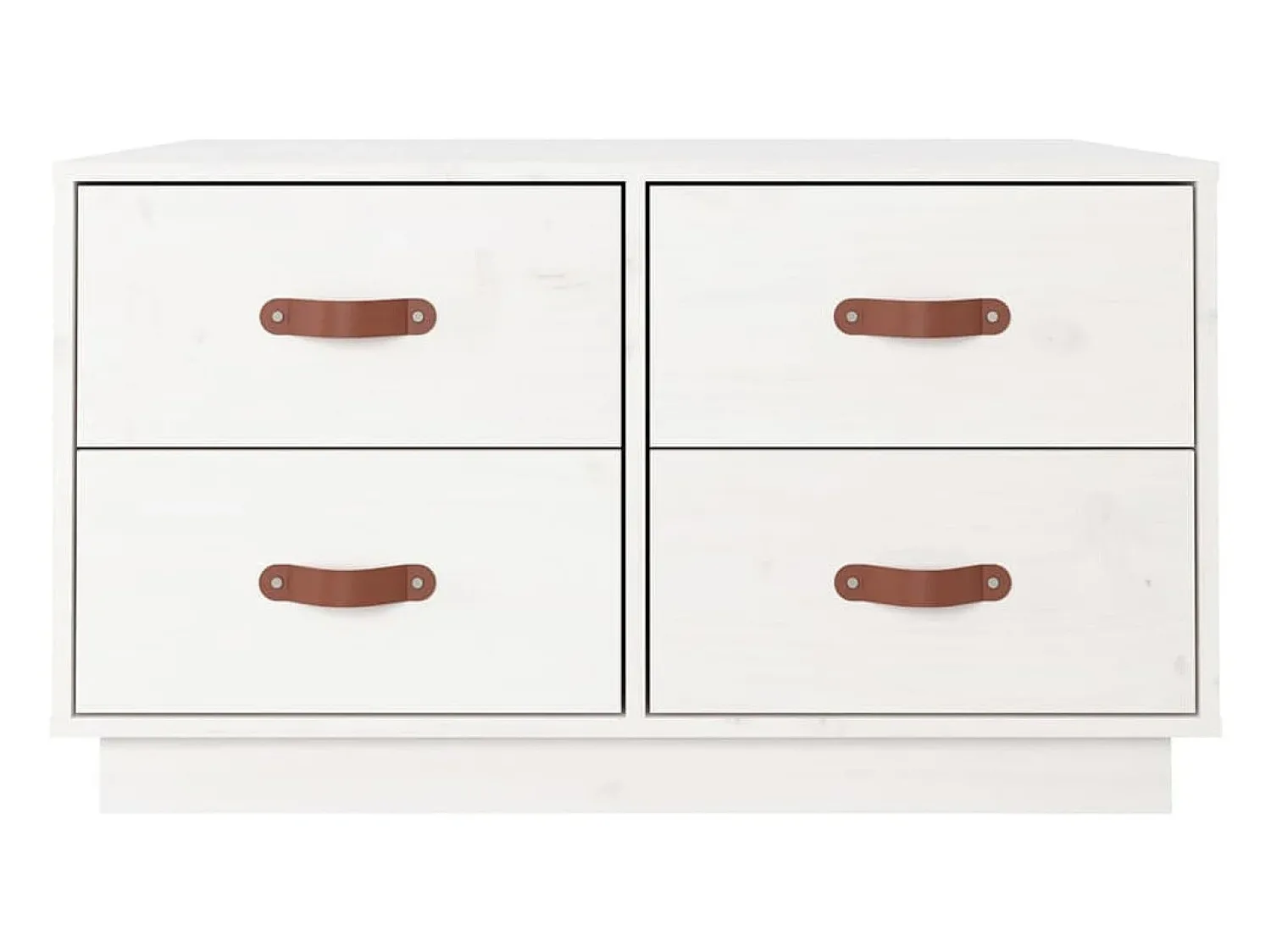 Mesa De Centro* Mesa de centro | Mesa de apoio 80x80x45 cm pinho maciço Branco