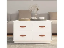 Mesa De Centro* Mesa de centro | Mesa de apoio 80x80x45 cm pinho maciço Branco