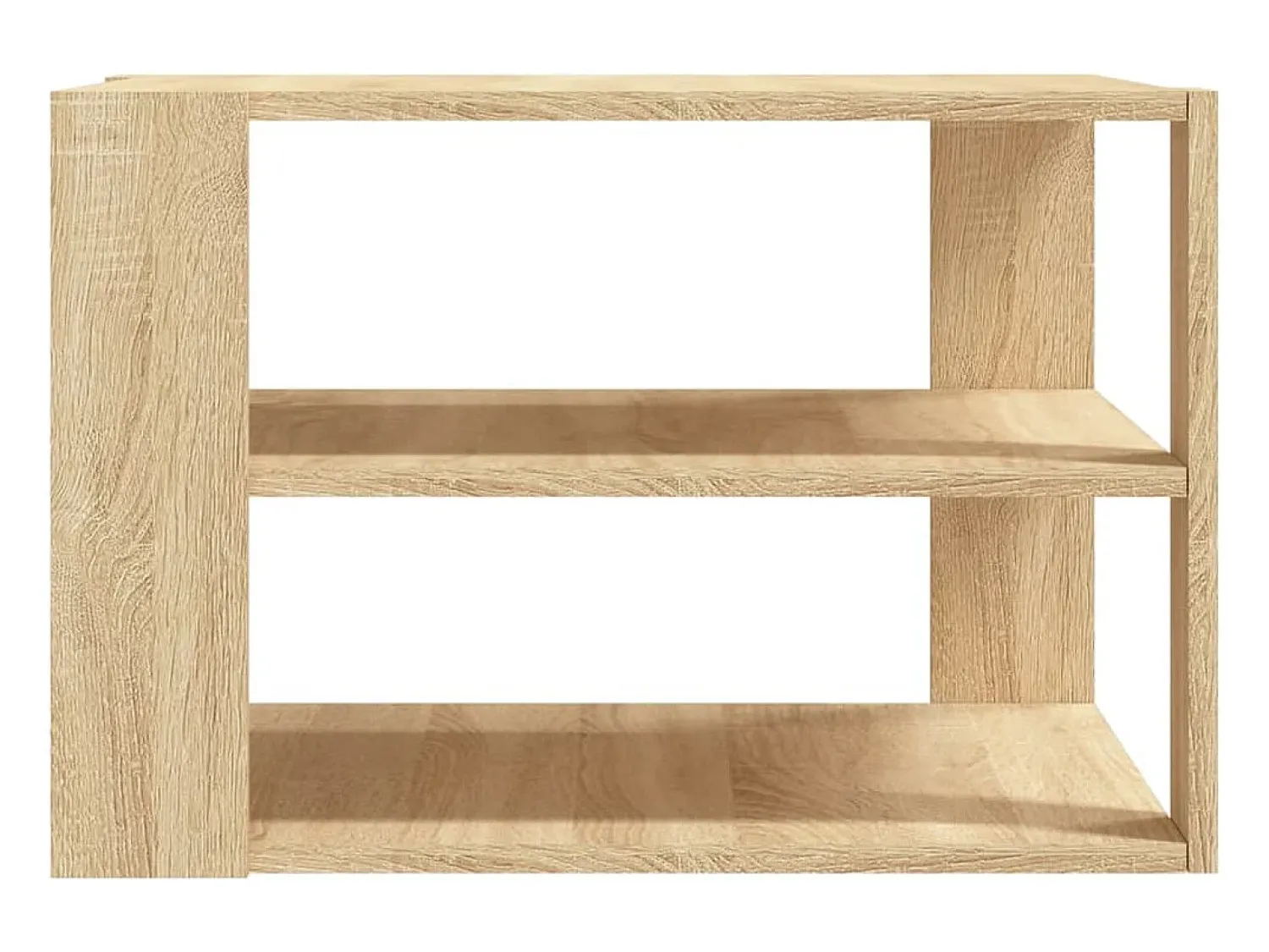 Outlet Mesa de centro | Mesa de apoio 59.5x59.5x40cm derivados madeira carvalho sonoma Castanho