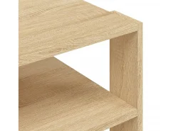 Outlet Mesa de centro | Mesa de apoio 59.5x59.5x40cm derivados madeira carvalho sonoma Castanho
