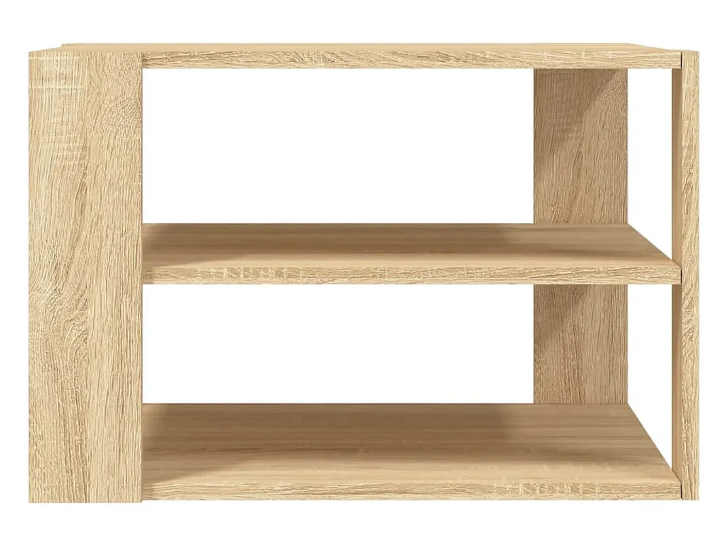 Outlet Mesa de centro | Mesa de apoio 59.5x59.5x40cm derivados madeira carvalho sonoma Castanho