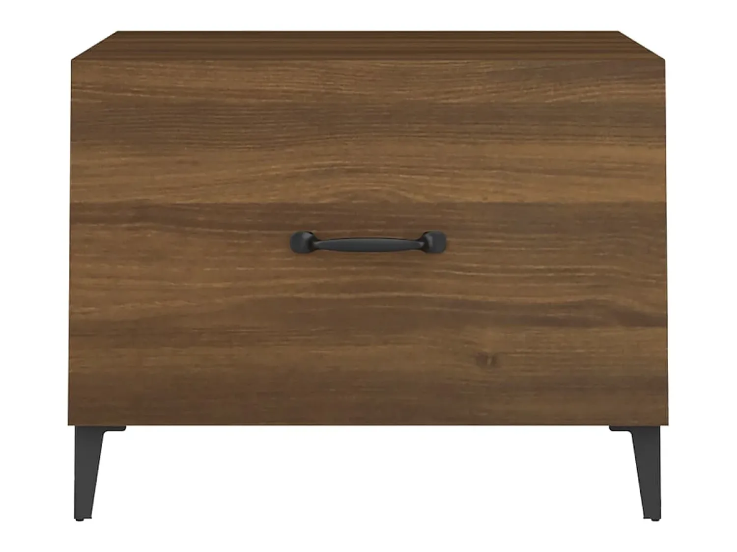 Mesa de centro | Mesa de apoio | Mesa de café + pernas de metal 50x50x40 cm carvalho^ Mesa De Centro