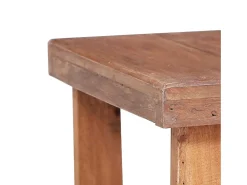 Mesa De Centro* Mesa de centro | Mesa de apoio | Mesa de café 60x45x23 cm madeira de mogno maciça Castanho