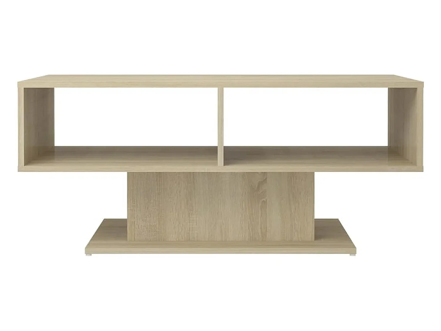 Mesa De Centro| Mesa de centro | Mesa de apoio derivados de madeira carvalho sonoma Castanho