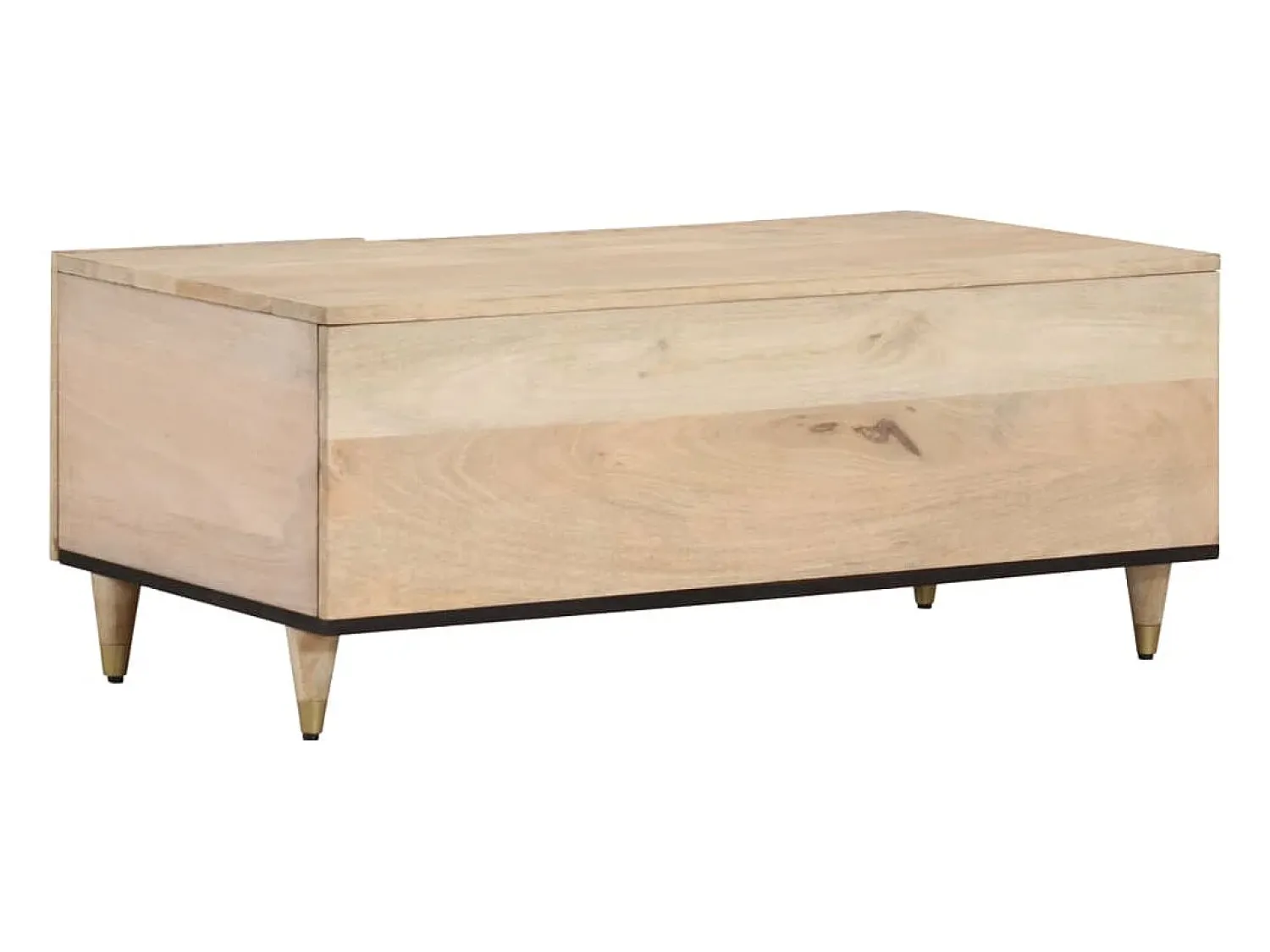 Mesa de centro | Mesa de apoio | Mesa de café 100x54x40 cm madeira de mangueira maciça^ Mesa De Centro