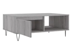 Mesa De Centro* Mesa de centro | Mesa de apoio 90x60x35 cm derivados de madeira sonoma Cinzento