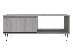 Mesa De Centro* Mesa de centro | Mesa de apoio 90x60x35 cm derivados de madeira sonoma Cinzento