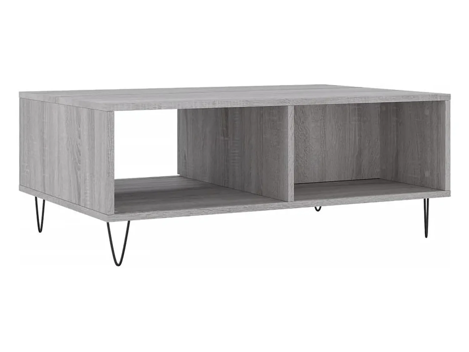 Mesa De Centro* Mesa de centro | Mesa de apoio 90x60x35 cm derivados de madeira sonoma Cinzento