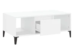 Mesa De Centro| Mesa de centro | Mesa de apoio 90x50x36.5 cm derivados de madeira Branco