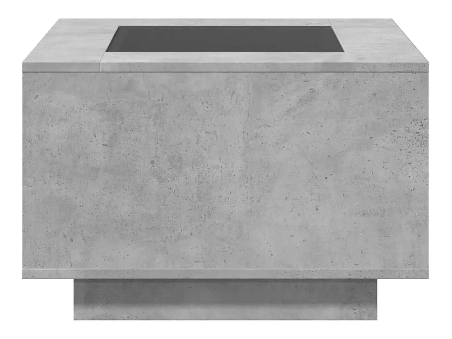 Mesa De Centro* Mesa de centro | Mesa de apoio c/ LEDs 60x60x40 cm derivados de madeira Cinzento