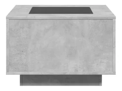 Mesa De Centro* Mesa de centro | Mesa de apoio c/ LEDs 60x60x40 cm derivados de madeira Cinzento