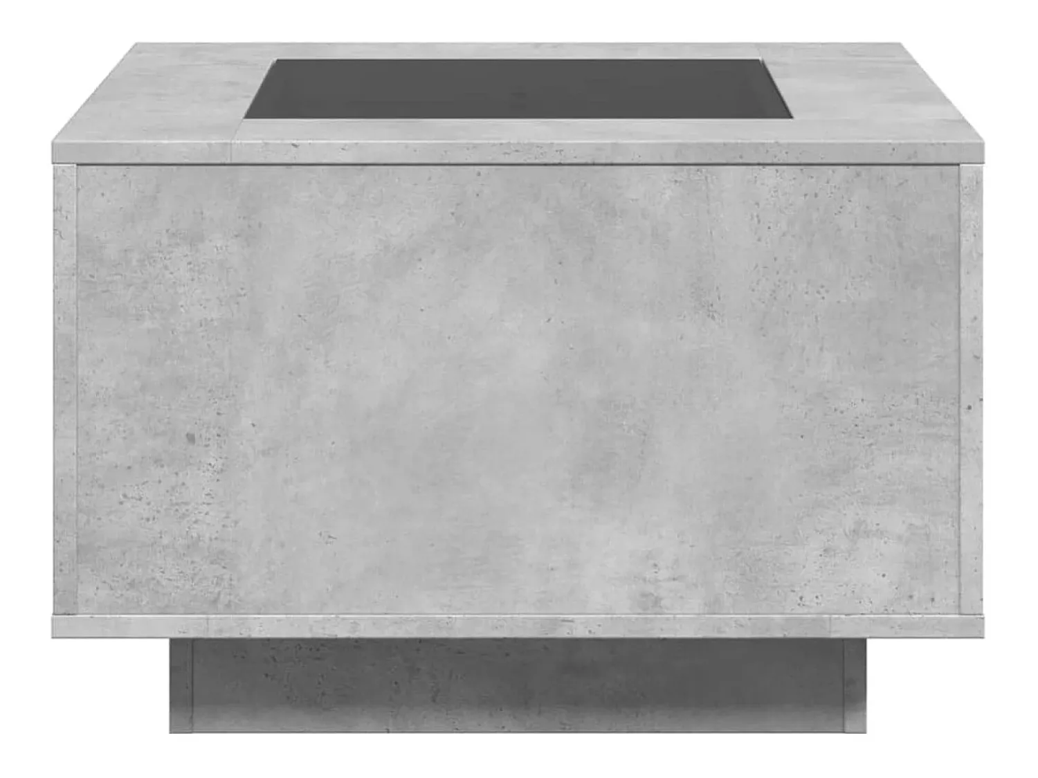 Mesa De Centro* Mesa de centro | Mesa de apoio c/ LEDs 60x60x40 cm derivados de madeira Cinzento