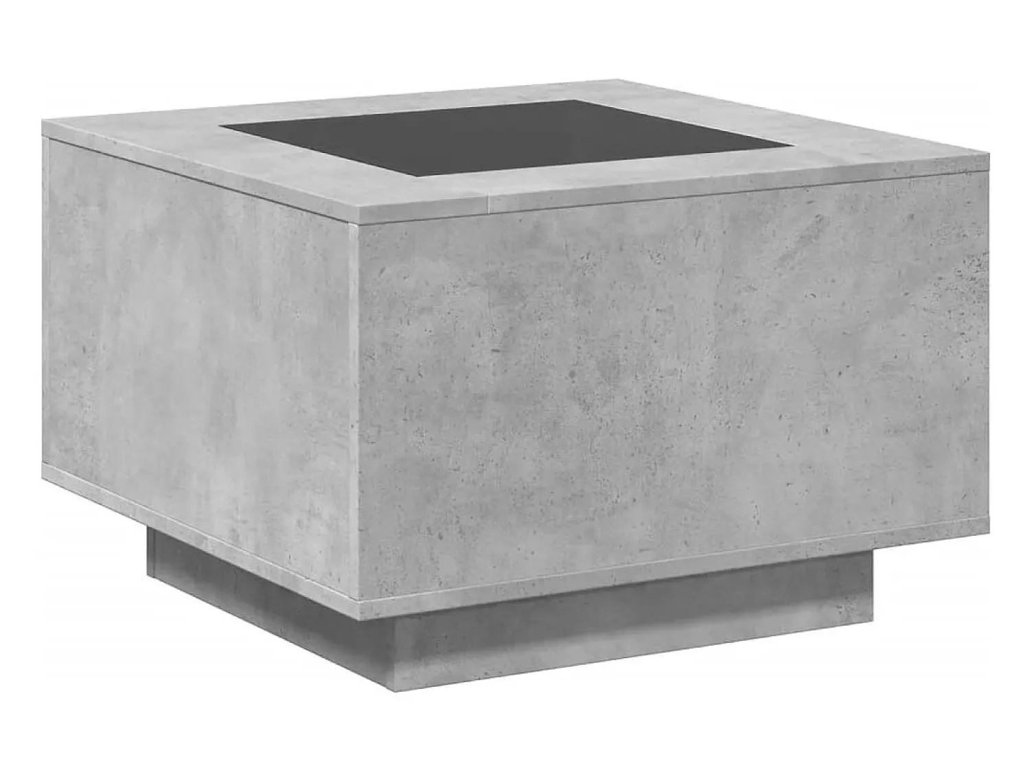 Mesa De Centro* Mesa de centro | Mesa de apoio c/ LEDs 60x60x40 cm derivados de madeira Cinzento