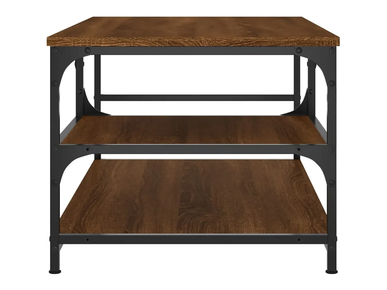 Best Mesa de centro | Mesa de apoio 90x49x40 cm derivados de madeira carvalho Castanho