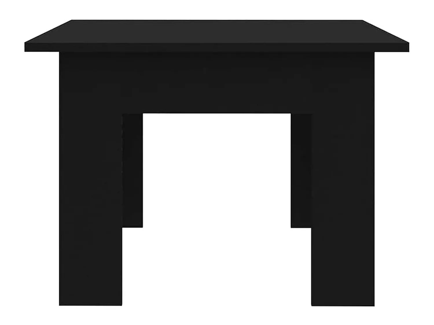 Mesa De Centro| Mesa de centro | Mesa de apoio 100x60x42 cm derivados de madeira Preto