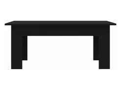 Mesa De Centro| Mesa de centro | Mesa de apoio 100x60x42 cm derivados de madeira Preto