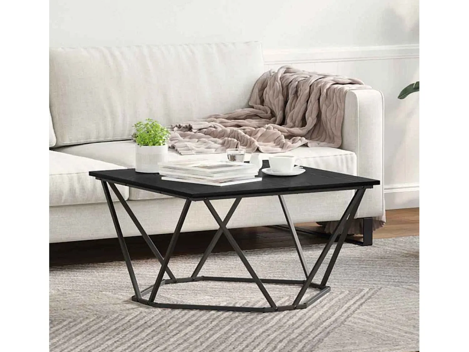 Mesa de centro | Mesa de apoio Carvalho 80x80x45 cm^ Mesa De Centro