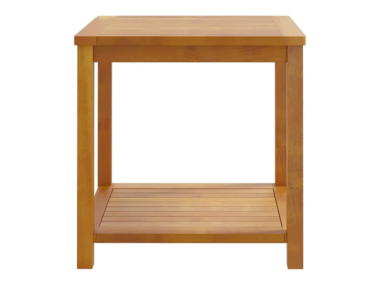 Mesa de centro | Mesa de apoio | Mesa lateral em madeira de acácia maciça 45x45x45 cm^ Mesa De Centro