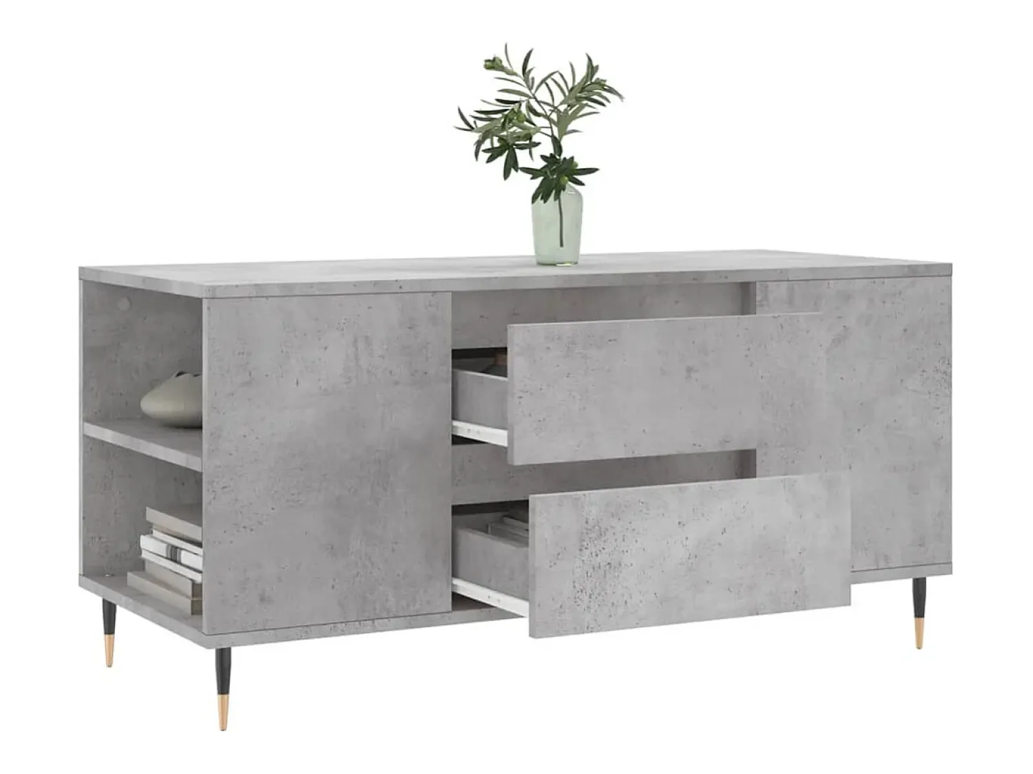 Mesa De Centro* Mesa de centro | Mesa de apoio derivados de madeira cinza cimento Cinzento