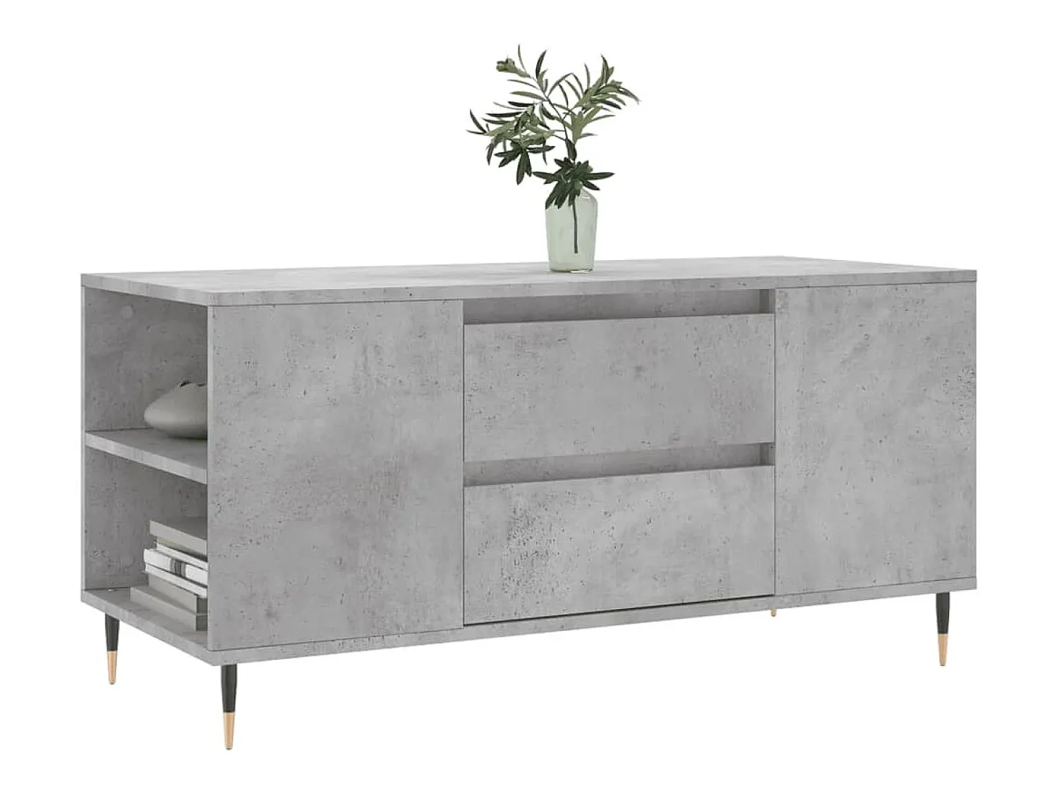 Mesa De Centro* Mesa de centro | Mesa de apoio derivados de madeira cinza cimento Cinzento