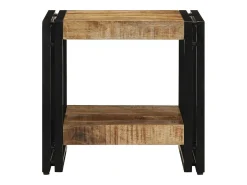 Mesa De Centro* Mesa de centro | Mesa de apoio | Mesa de café 40x40x38 cm Madeira de mangueira maciça Castanho