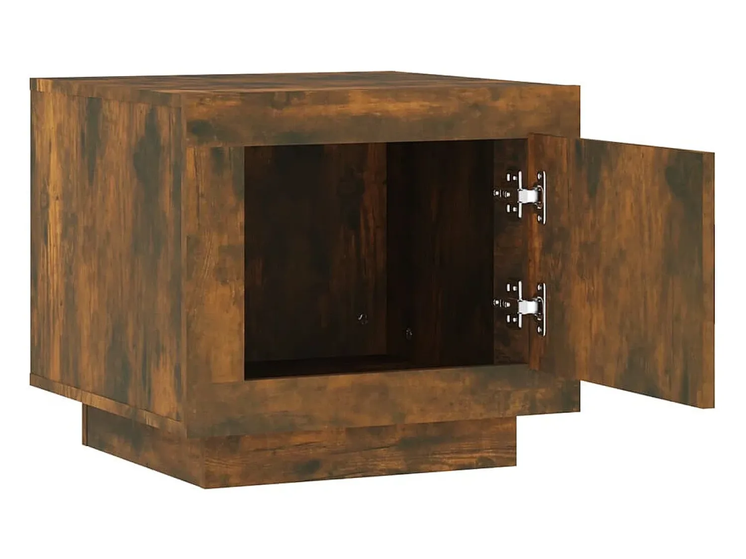 Mesa De Centro| Mesa de centro | Mesa de apoio 51x50x45 cm madeira processada carvalho fumado Castanho
