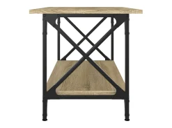 Mesa de centro | Mesa de apoio 80x45x45 cm deriv. madeira/ferro carvalho sonoma^ Mesa De Centro