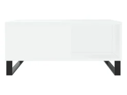 Mesa de centro | Mesa de apoio 80x80x36.5 cm derivados de madeira Branco