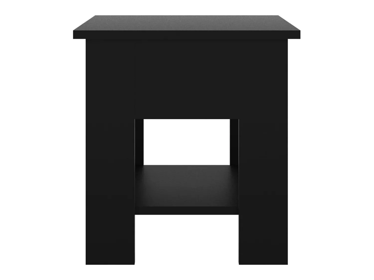 Mesa De Centro| Mesa de centro | Mesa de apoio 40x40x42 cm derivados de madeira Preto