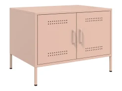 Mesa De Centro| Mesa de centro | Mesa de apoio 68x50x50.5 cm aço Rosa