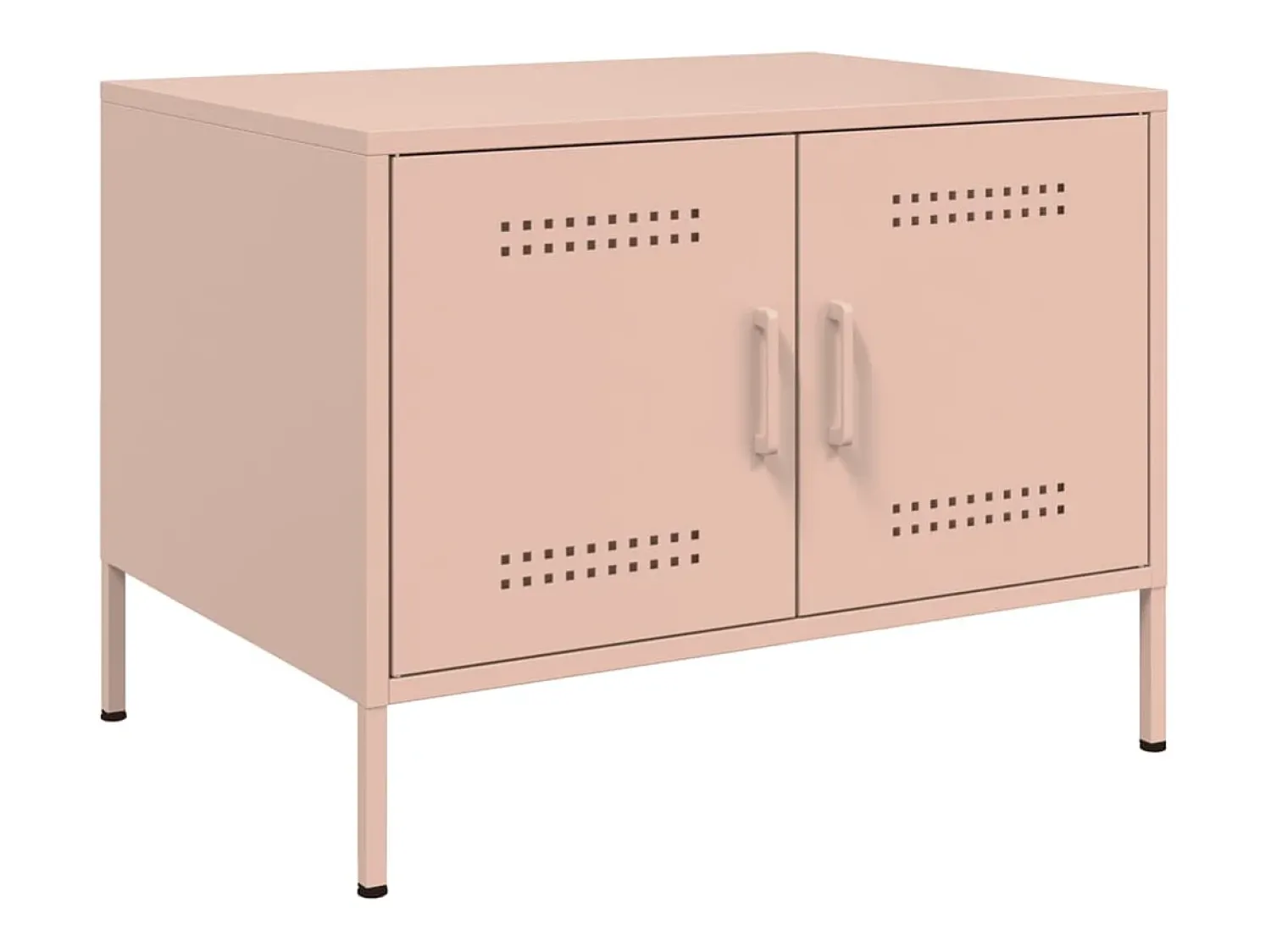 Mesa De Centro| Mesa de centro | Mesa de apoio 68x50x50.5 cm aço Rosa