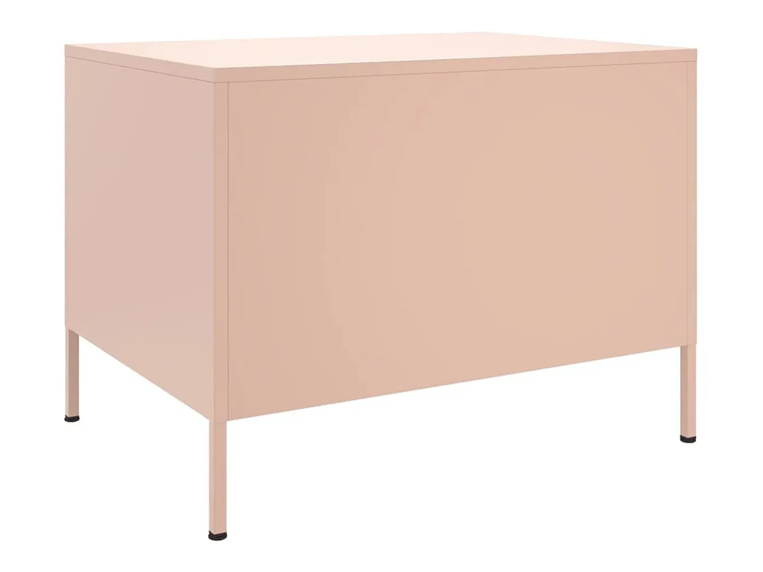 Mesa De Centro| Mesa de centro | Mesa de apoio 68x50x50.5 cm aço Rosa