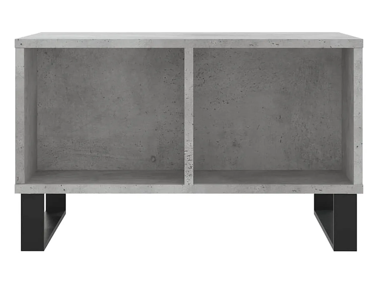 Mesa de centro | Mesa de apoio 60x50x36.5 cm derivados de madeira cinza cimento^ Mesa De Centro