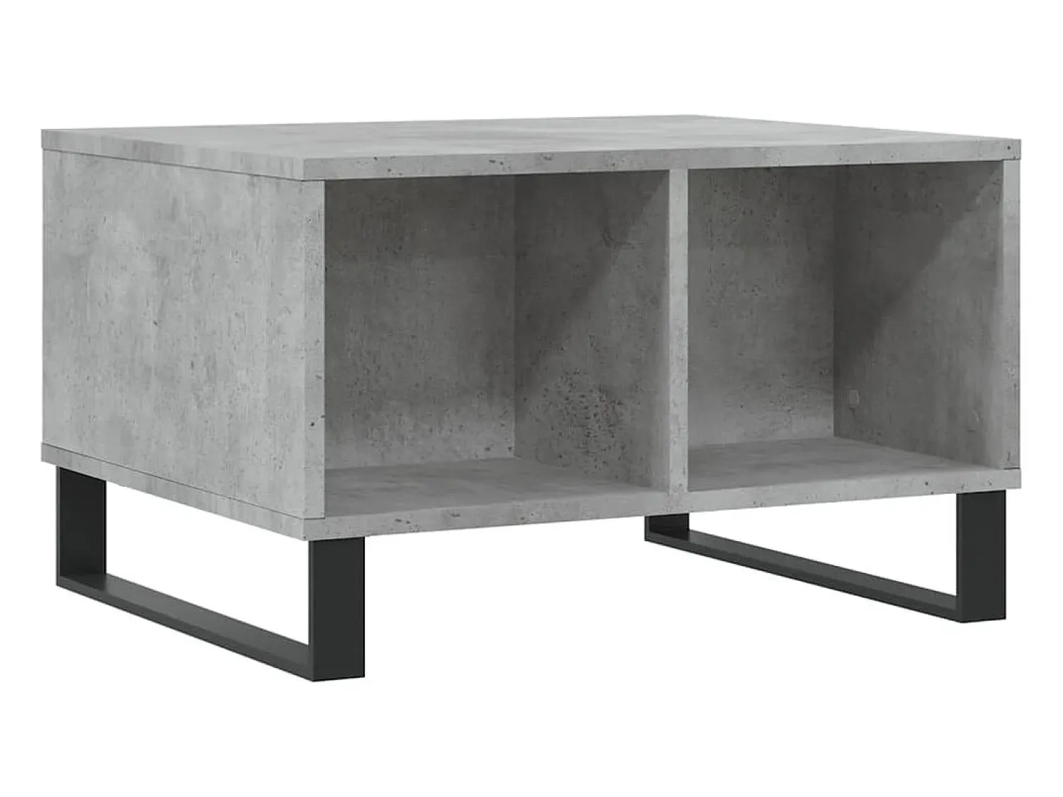 Mesa de centro | Mesa de apoio 60x50x36.5 cm derivados de madeira cinza cimento^ Mesa De Centro