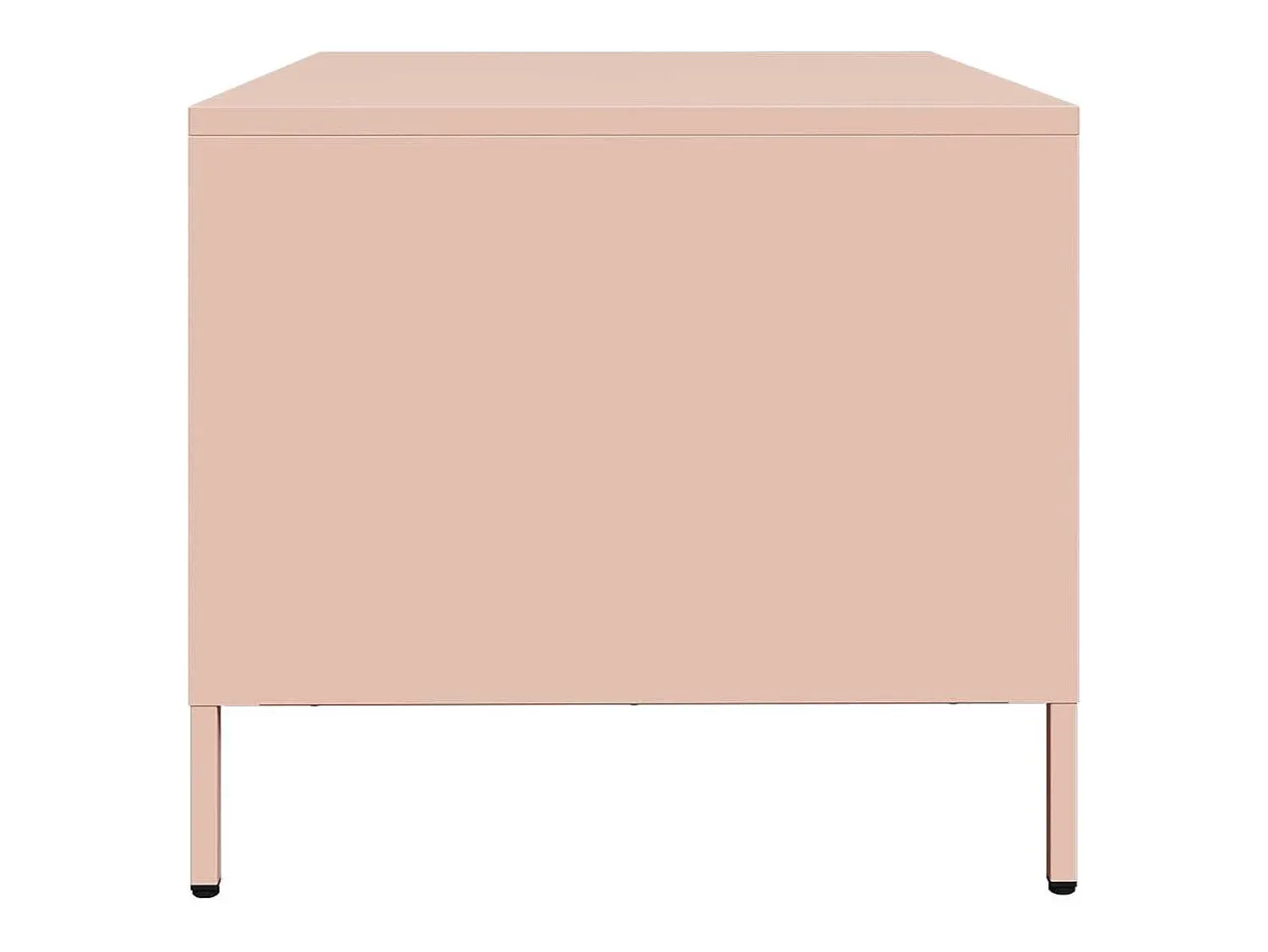 Mesa De Centro* Mesa de centro | Mesa de apoio 101.5x50x43.5 cm aço laminado a frio Rosa